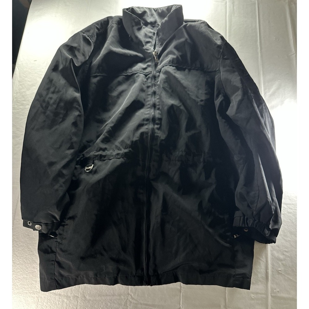 River‎ Edge Chore Utility Coat Mens 2XL Black Collared Full Zip Flannel Lined